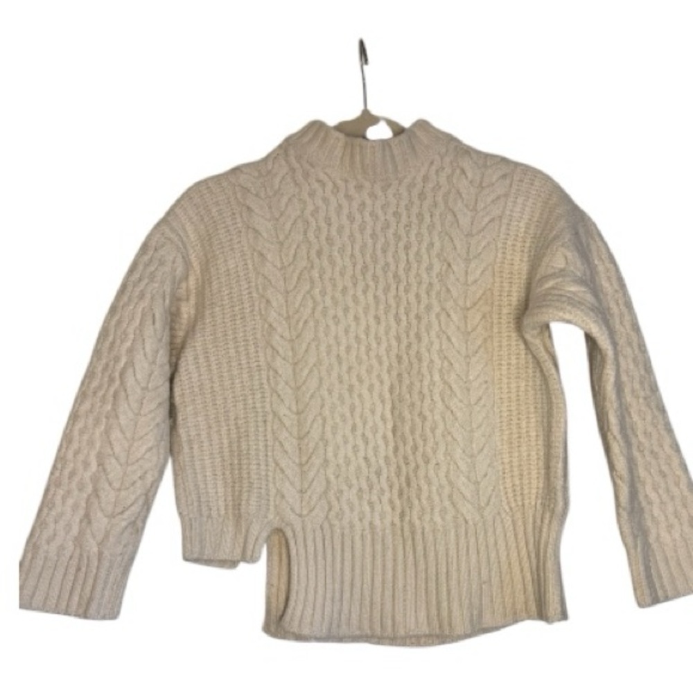 Apiece Apart Cream Cable Knit Sweater